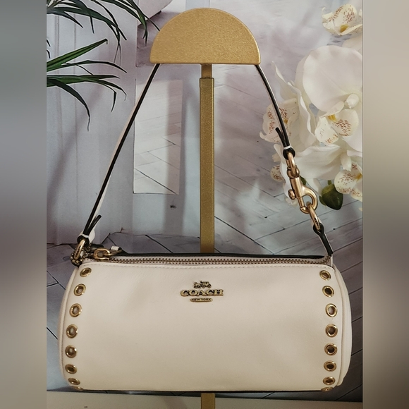 Coach Nolita Mini Barrel Bag In Chalk White - Picture 4 of 16